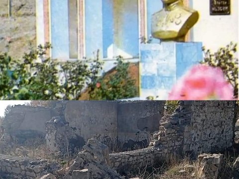 Ermənilər azərbaycanlı qəhrəmanın büstünü belə dağıdıblar - FOTO 