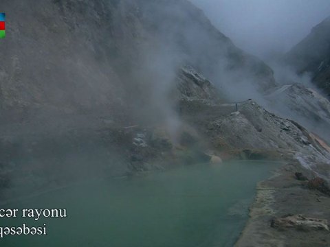 Kəlbəcərin məşhur İstisu qəsəbəsindən VİDEO