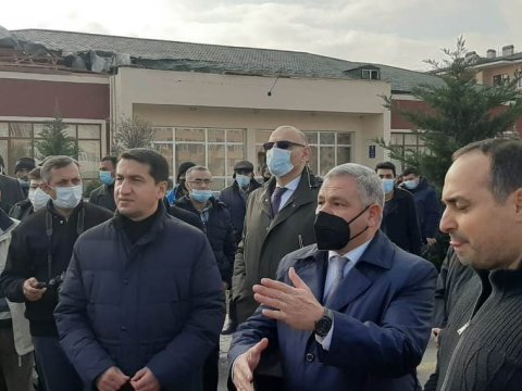 Xarici diplomatlar Tərtərdə erməni vandalizminin nəticələri ilə tanış oldular - YENİLƏNİB