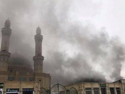 Bakıda baş verən yanğın söndürüldü