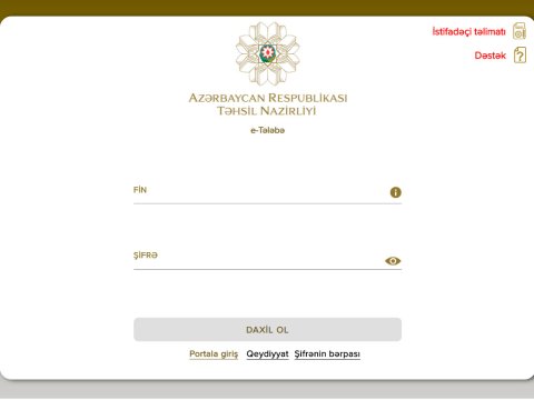 Tələbələrin nəzərinə!