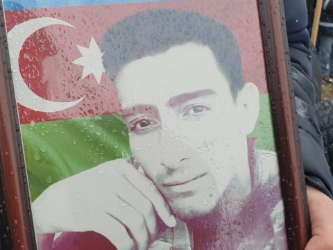 Şəhid gizir Orxan Balayev Qubada dəfn olundu - FOTO