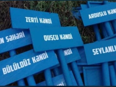 Laçının yol nişanları hazırlanıb