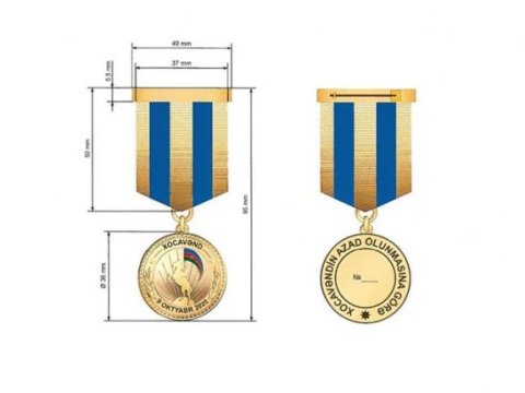 İşğaldan azad edilən rayonlar üzrə təsis edilən medallar - FOTO