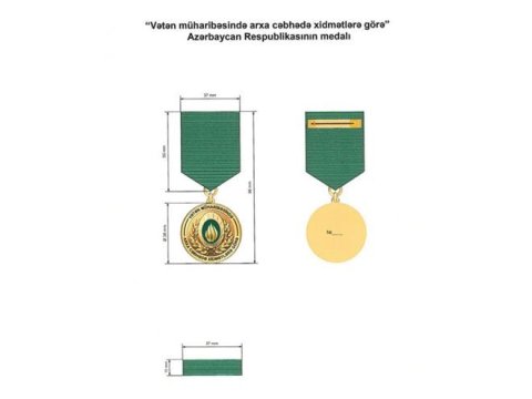“Vətən müharibəsində arxa cəbhədə xidmətlərə görə” medalı bu şəxslərə veriləcək