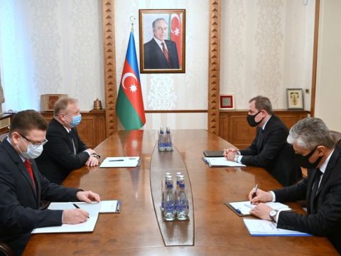 Ceyhun Bayramov Belarusun Azərbaycandakı səfirini qəbul edib