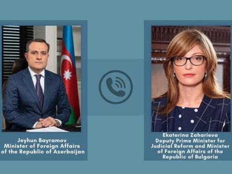 Ceyhun Bayramov bolqar həmkarı ilə telefonla danışdı