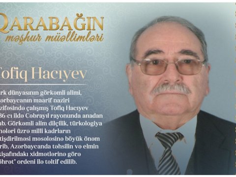 “Qarabağın məşhur müəllimləri” - Tofiq Hacıyev
