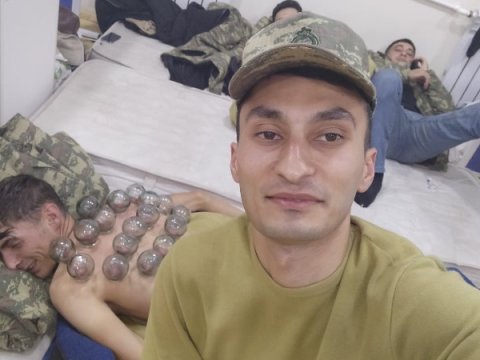 Əsgərimizin bu görüntüsü böyük izləyici marağına səbəb oldu - FOTO