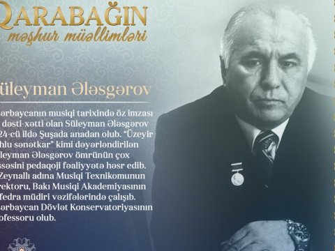 “Qarabağın məşhur müəllimləri” - Süleyman Ələsgərov
