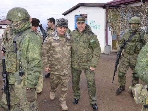 Əli Nağıyev Rusiya sülhməramlılarının komandanı ilə - FOTOLAR 