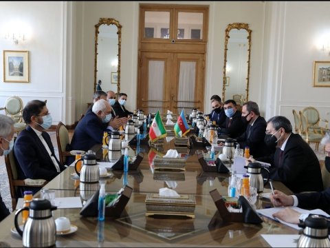 Azərbaycan və İran XİN rəhbərləri Qarabağı müzakirə etdilər - FOTOLAR