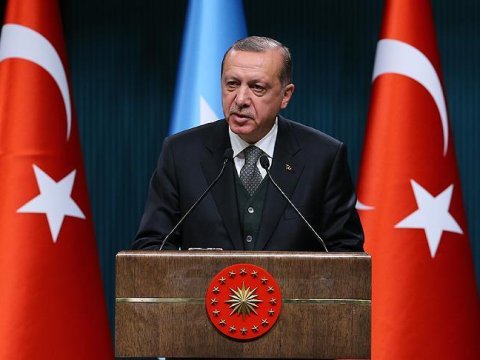 Türkiyə Prezidentinin rəsmi qarşılanma mərasimi olub