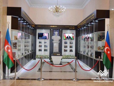 Milli Kitabxanada Heydər Əliyev guşəsinin açılışı oldu - FOTO
