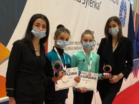 Gimnastlarımız Polşadan iki medalla dönür