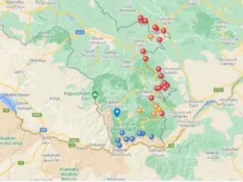 Ermənilər tərk edəcəkləri yaşayış məntəqələrini göstərdi – XƏRİTƏ