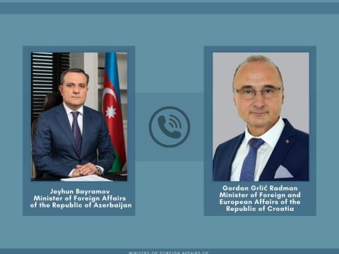 Ceyhun Bayramovla xorvatiyalı həmkarı ilə Vətən müharibəsindən DANIŞDI