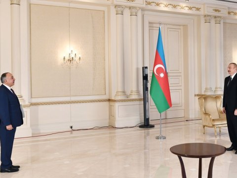 İlham Əliyev yeni səfirin etimadnaməsini qəbul etdi - FOTO