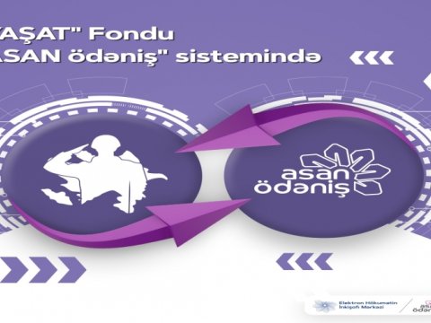 “YAŞAT” Fonduna “ASAN ödəniş” vasitəsilə də dəstək olmaq mümkündür