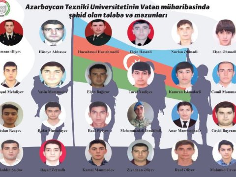 Texniki Universitet Vətən müharibəsində 24 şəhid verib - FOTO