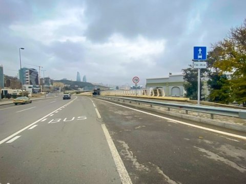 Bakıda daha bir prospektdə xüsusi hərəkət zolağı təşkil edidi