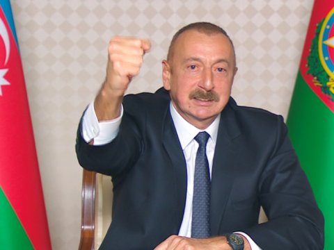 Prezident: “Ermənistanın hərbi potensialının 80%-dən çoxu məhv edilib”