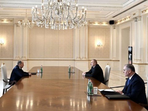 İlham Əliyev Rusiya Federal Təhlükəsizlik Xidmətinin direktorunu qəbul edib