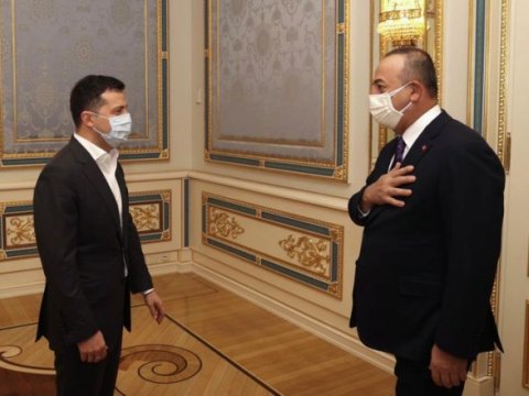 Çavuşoğlu Zelenski ilə görüşdü