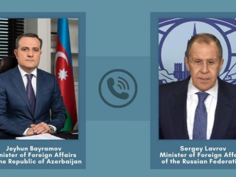 Ceyhun Bayramov Lavrovla danışdı