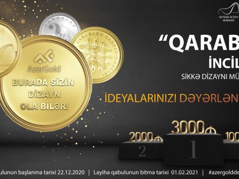 “Qarabağ inciləri” mövzusunda sikkələrin dizayn müsabiqəsi başlayır