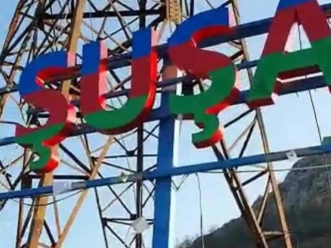 Şuşada səhnə quruldu, muğam oxundu - VİDEO