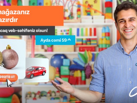 Onlayn mağazanızı yaradaraq satışlarınızı artırın!