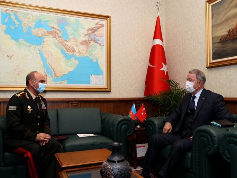 Hulusi Akar Kərəm Mustafayevlə görüşdü - FOTO