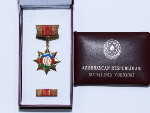 “Diaspor fəaliyyətində xidmətə görə” medalı  təqdim olunub