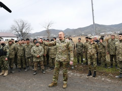 Prezidentlə xanımının Qarabağ səfərindən FOTOLAR