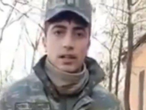 Əsgər maaşını şəhid ailələrinə bağışladı - VİDEO
