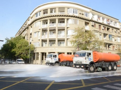 Sabah Bakı küçələrində dezinfeksiya işləri aparılacaq