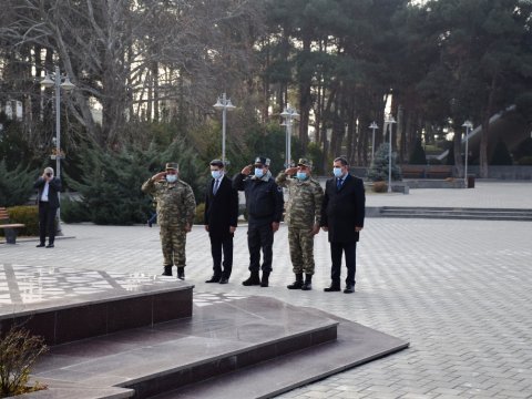 Naftalan İcra Hakimiyyətinin müharibədən qayıtmış əməkdaşları ziyarətə getdilər