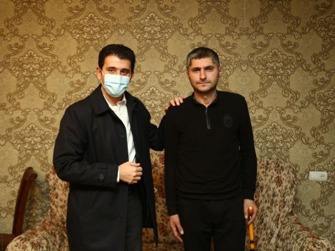 Deputat Vətən müharibəsi qazisi ilə görüşüb - FOTO/VİDEO