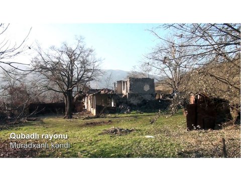 Qubadlının uğrunda şiddətli döyüşlərin getdiyi Muradxanlı kəndi - VİDEO
