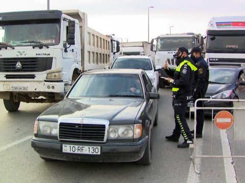Postlardan keçmək istəyən 2258 avtomobil geri qaytarılıb