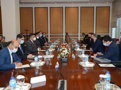 Ceyhun Bayramov Pakistan Sərhəd İşləri Təşkilatının Baş direktoru ilə görüşdü