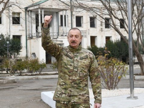 Prezident Füzuli hava limanının təməlini qoydu