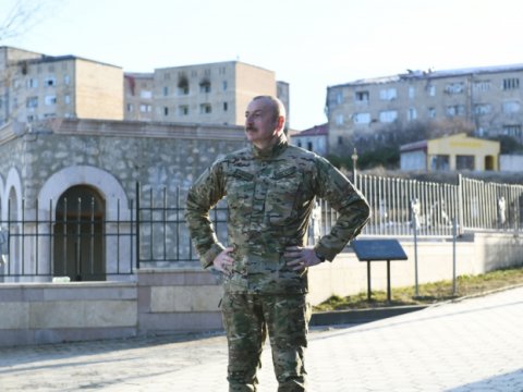 Prezidentin Şuşa səfərindən VİDEO