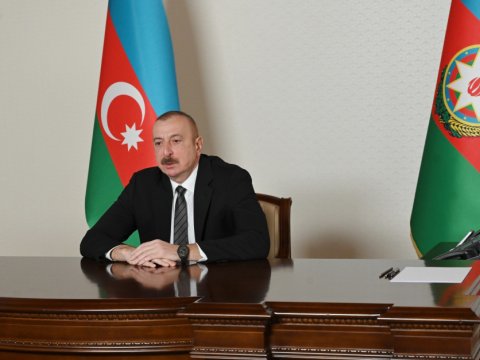 İlham Əliyev videoformatda qəbul keçirdi - FOTO