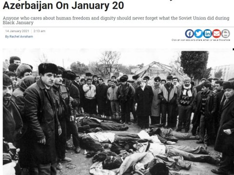 Kanada mediasında 20 Yanvar faciəsinə həsr olunmuş məqalə dərc olundu