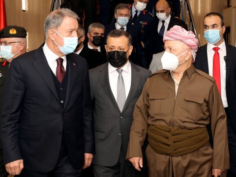 Hulusi Akar Məsud Bərzani ilə görüşdü -FOTO