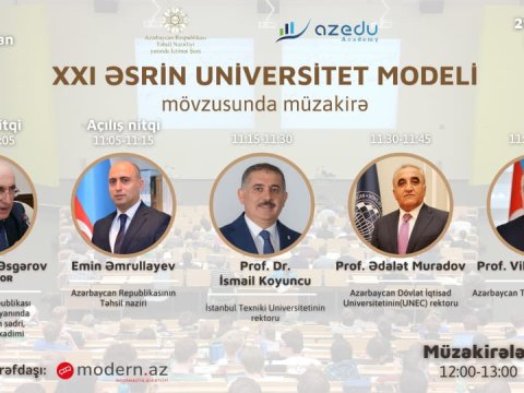 XXI əsrin universitetləri necə olacaq? - Sabahdan müzakirələr başlayır