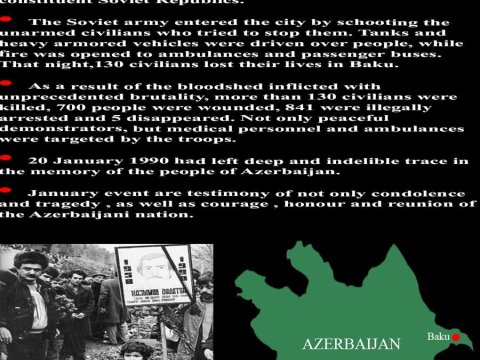 London sakinlərinə 20 Yanvar barədə bukletlər paylanıb