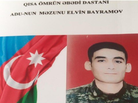 ADU-nun Şəhid tələbəsi haqqında kitab çap olundu